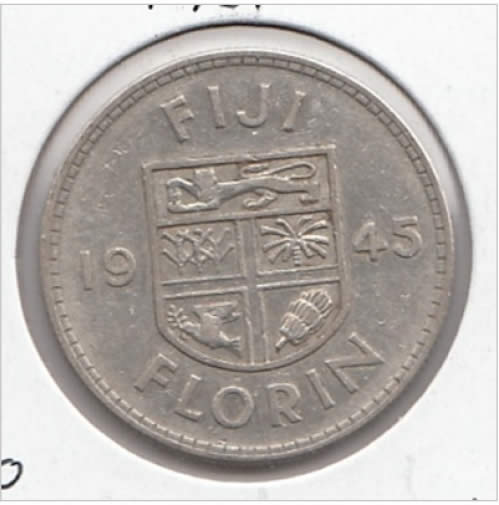 Fiji-Florins-1942,-1943-And-1945