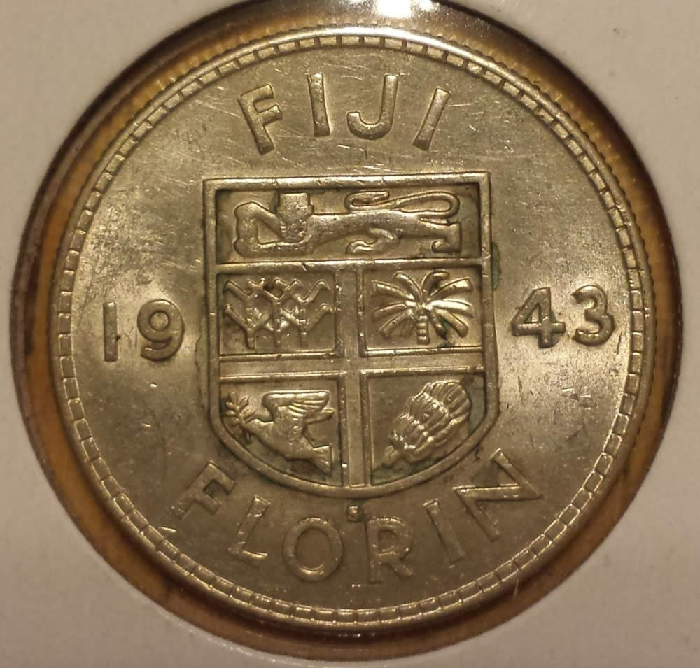 Fiji-Florins-1942,-1943-And-1945