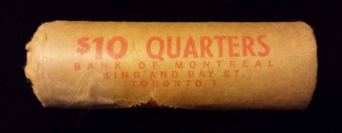 1968-Roll-Of-Silver-Quarters---Broken-Open-Pictures