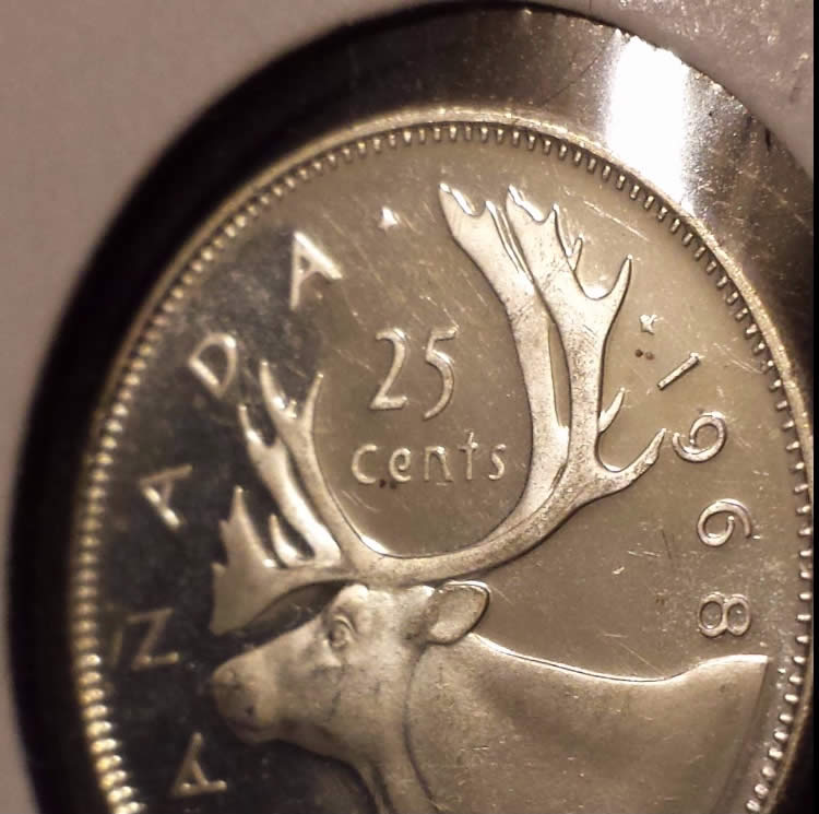 1968-Roll-Of-Silver-Quarters---Broken-Open-Pictures