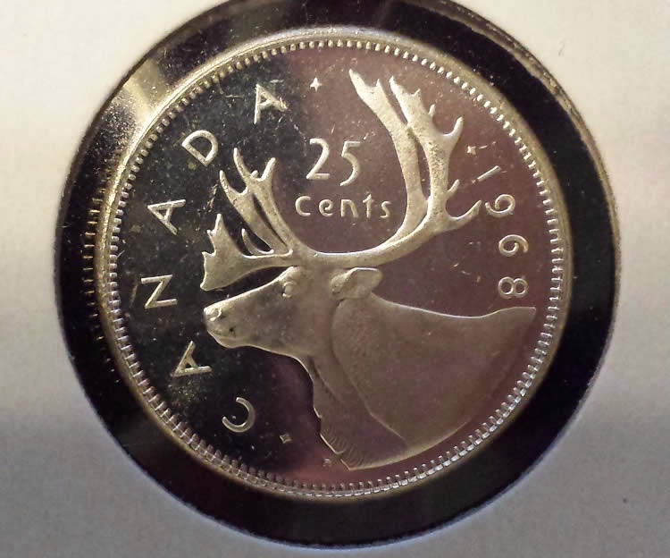 1968-Roll-Of-Silver-Quarters---Broken-Open-Pictures
