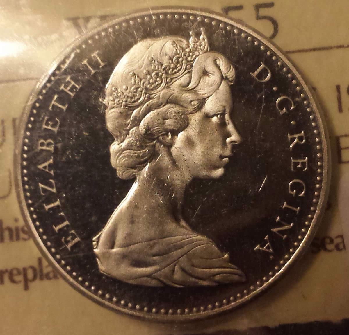 1969-5-Cents-ICCS-PL-65-Ultra-Heavy-Cameo