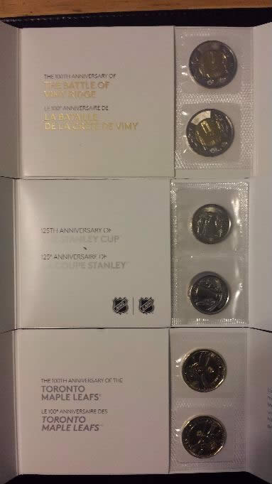 Maple-Leafs-100th-Loonie,-$3-And-$20