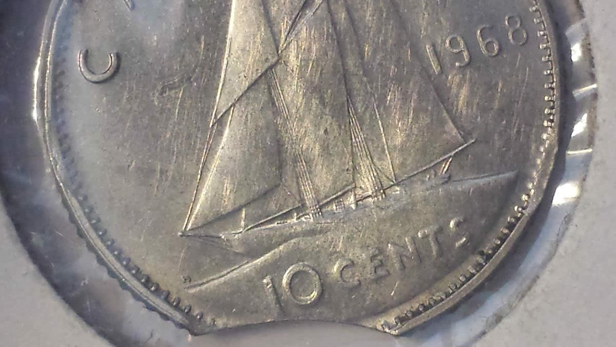 1968-Dime-With-Triple-Clip---One-Big,-Two-Small