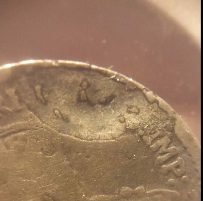 1915-5-Cents-With-Obverse-Planchet-Flaw---Indent-Strike-Or-Delamination