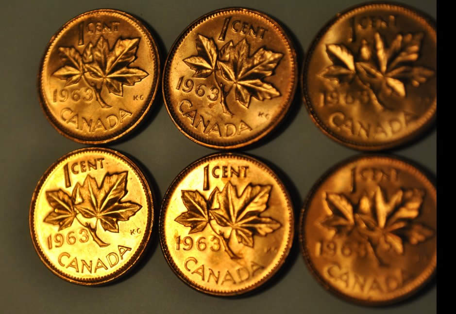 1963-1-Cent-From-Roll--->-Grade-Opinions-Welcome