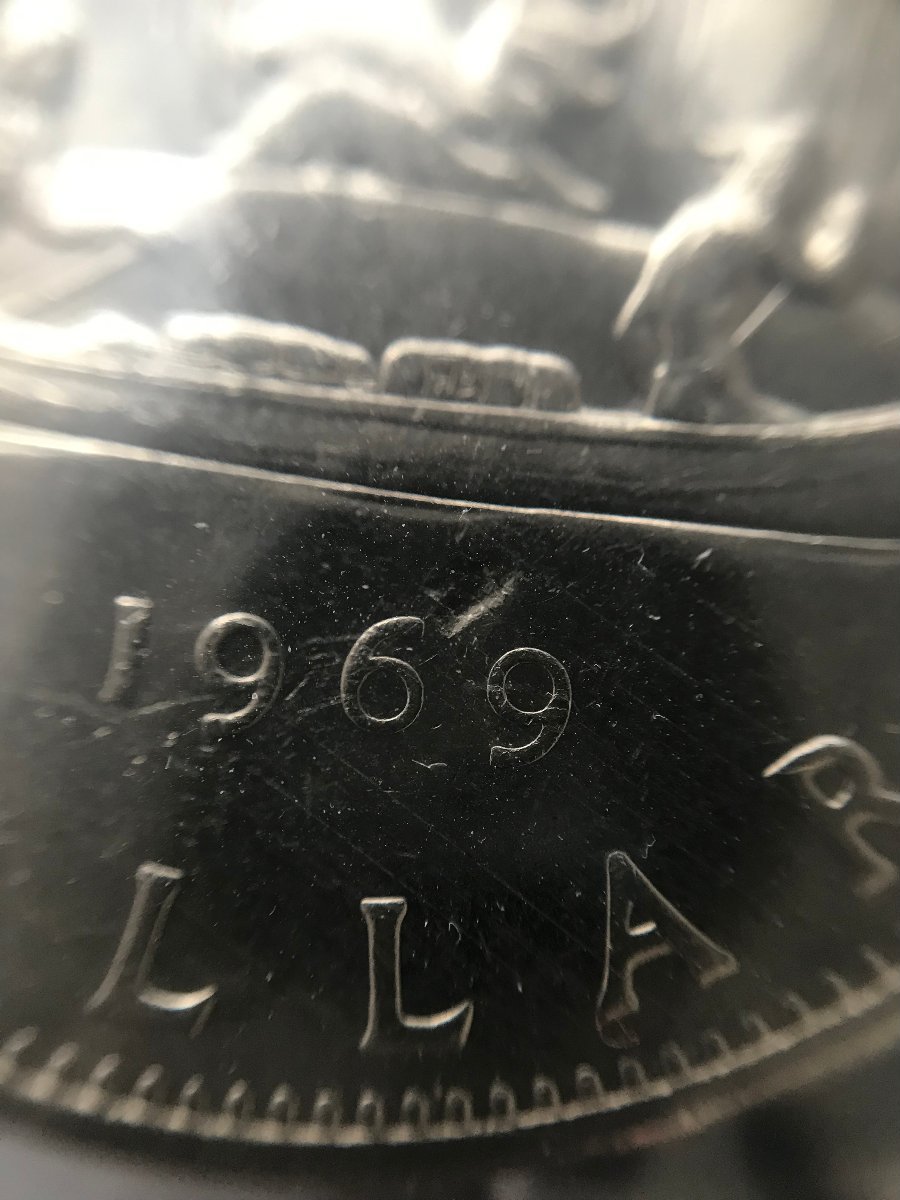 1969-Nickel-Dollar-Set-Matching-Strike-Through