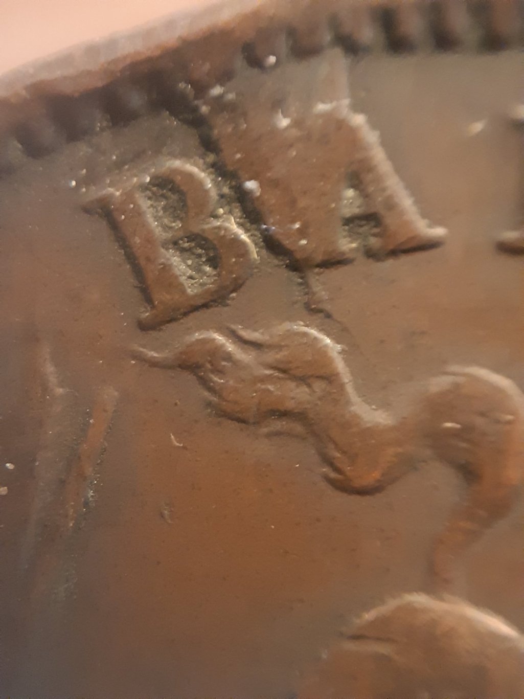 1852-One-Penny-Bank-Token-Bank-Of-Upper-Canada-Cud-And-Die-Crack
