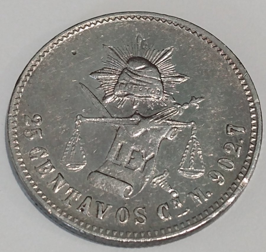 Mexico-25-Centavos-Culiacan-Mint