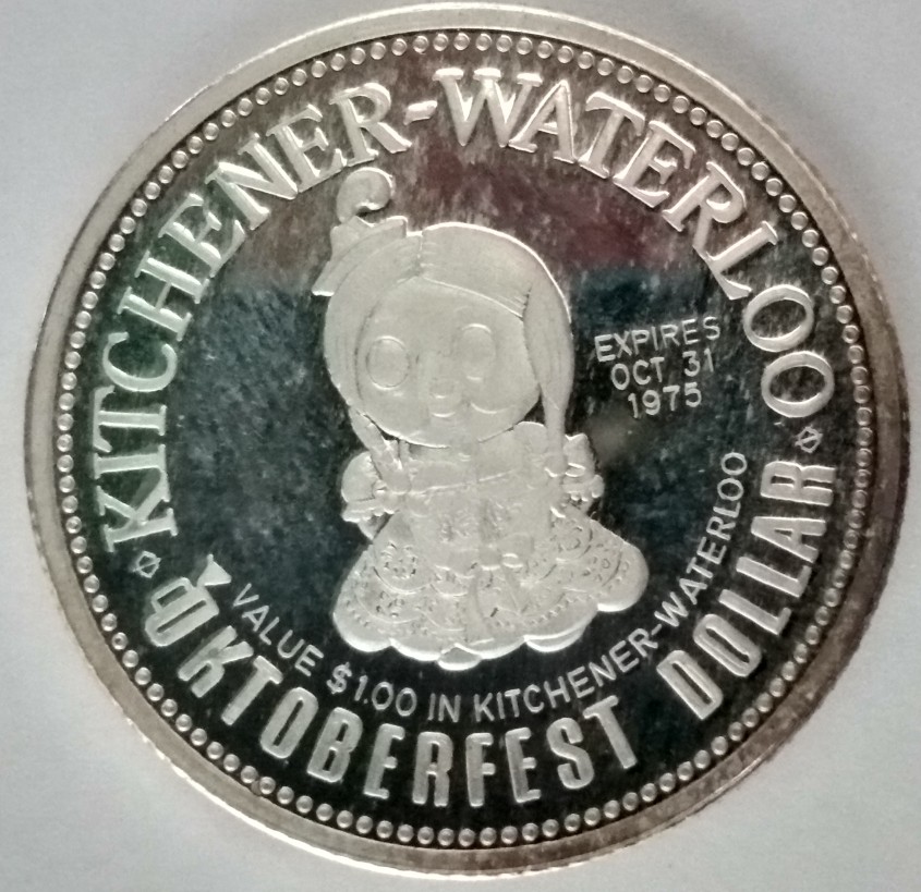 Kitchener-Waterloo-Tokens-1973,-1978,-1981,-1983