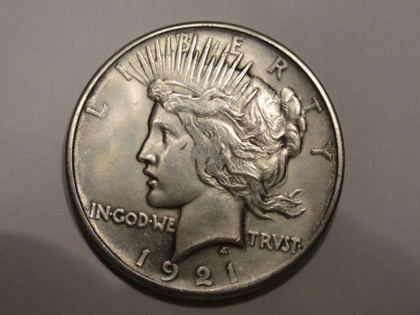 Two-1921-Peace-Dollars
