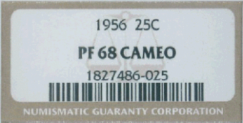 1956-Quarter-PF68-Cameo