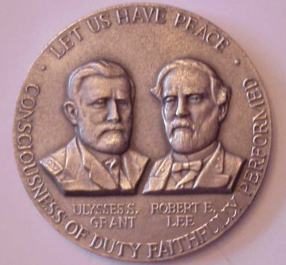 Raised-Old-Silver-Medallions-Civil-War-And-Nasa....