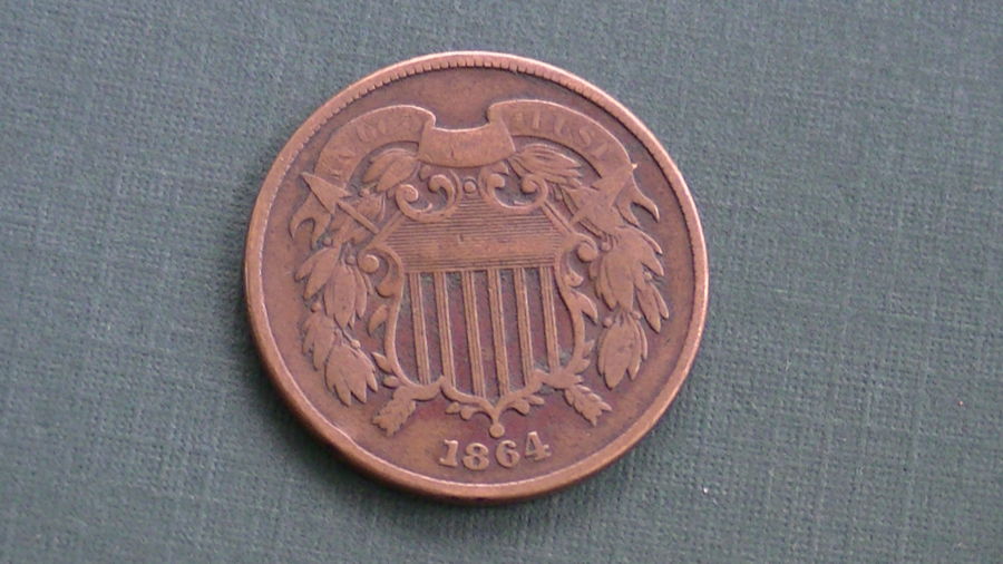 1864-Two-Cent--Small-Or-Large-Motto?