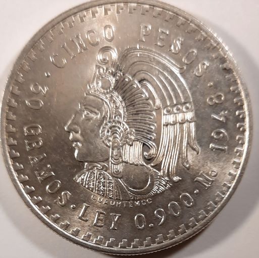 1948-5-Peso-Die-Gouge-?-Cause-?