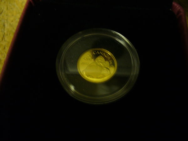 1/25-Oz-Fine-Gold-Coin---Owl-Shaman-Holding-Goose