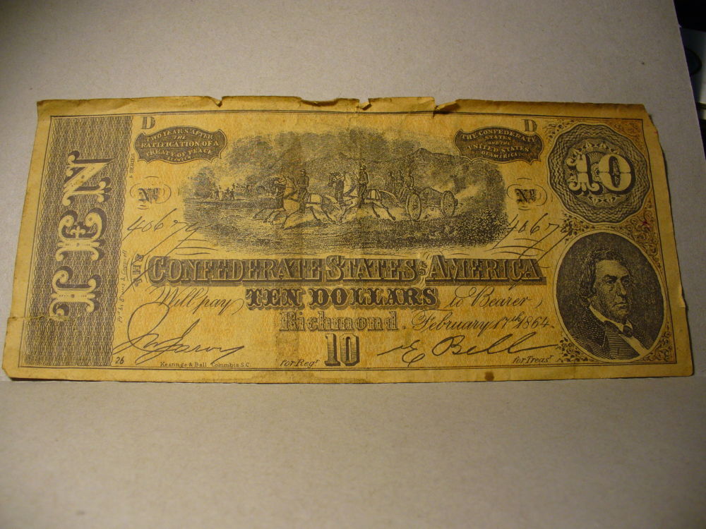 United-States--Confederate-States-10$-Bill..-Looking-For-Info-Please.