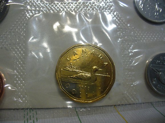 1988-Sealed-Loonie-In-A-Proof-Like-Set..-Damaged.