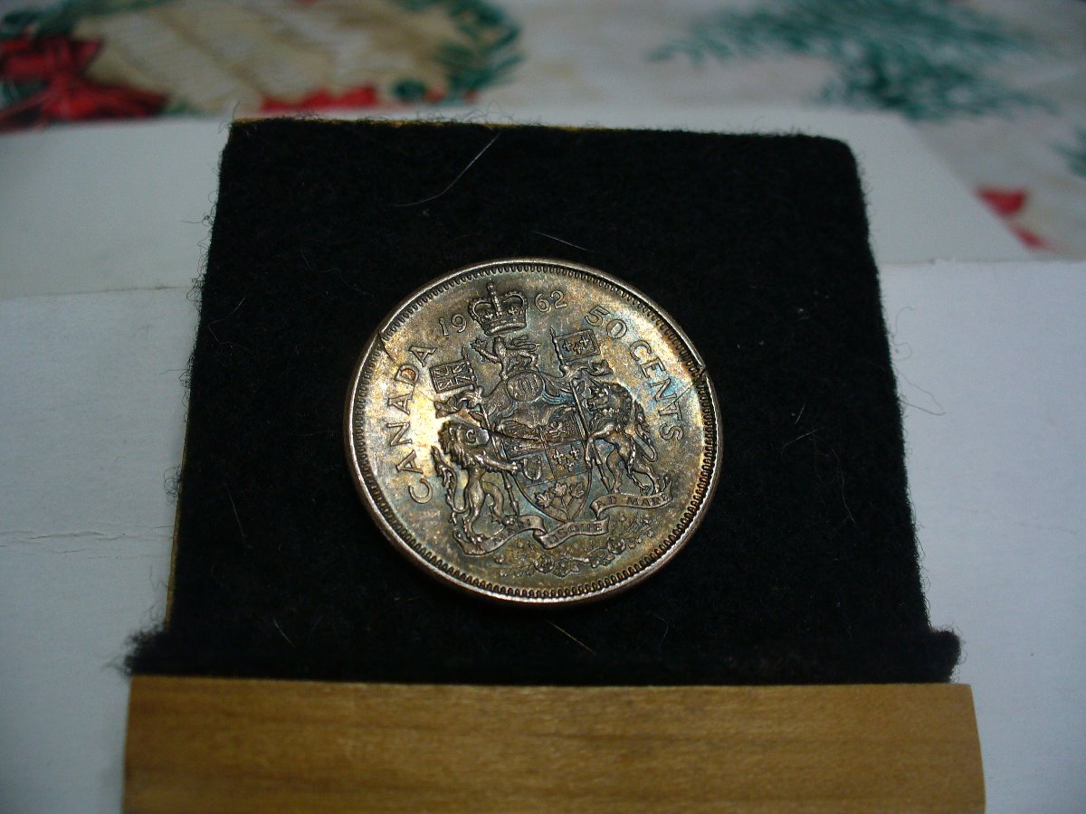 Incomplete-Clip?-1960-Canada-Half-Dollar...