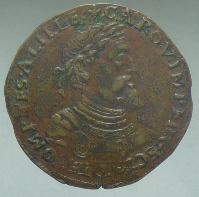 Help-Identification-Old--Coin-Spain-Carlo-V-And-Philp-II