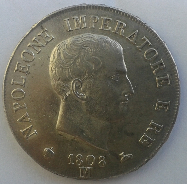 Napoleon-5-Lire-1808-Milan