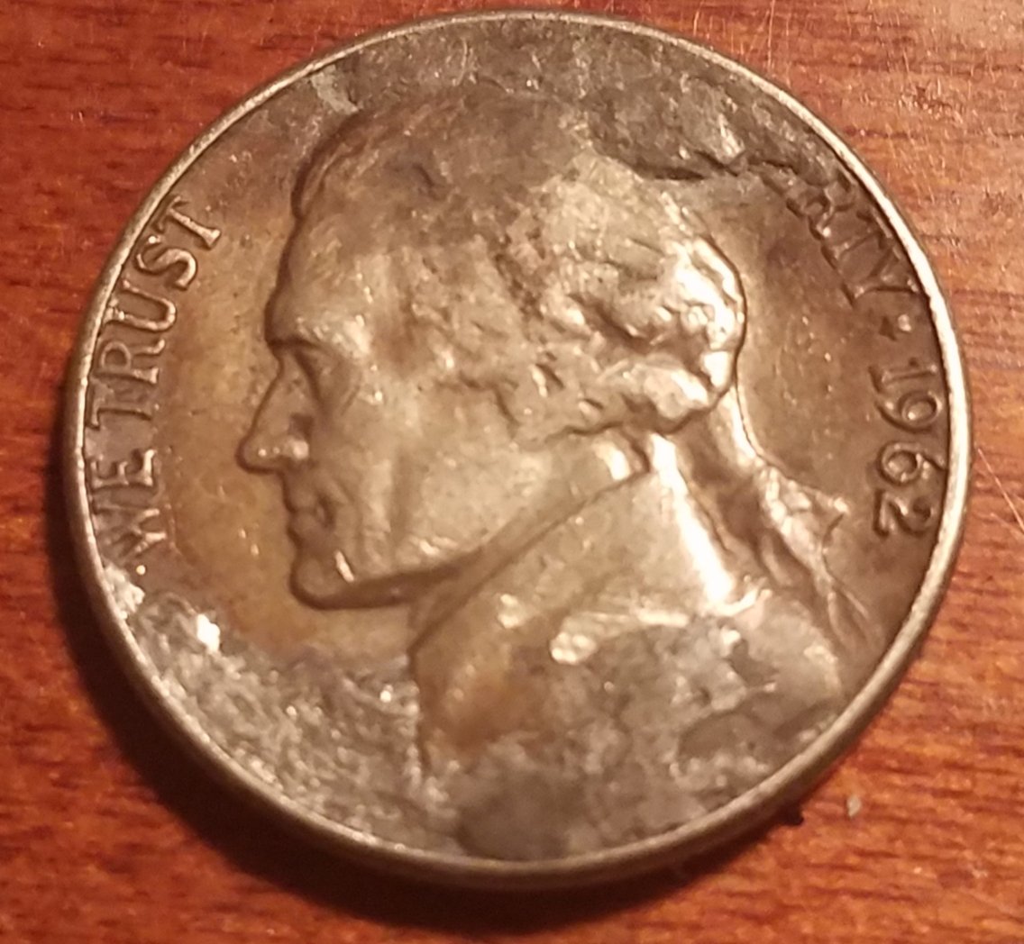 Found-A-1962-Nickel-With-Damage.is-It-Environment-Or-Mint-Error