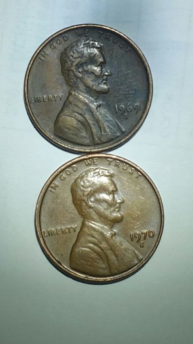 1969-S-And-1970-S-1c-Lincolns