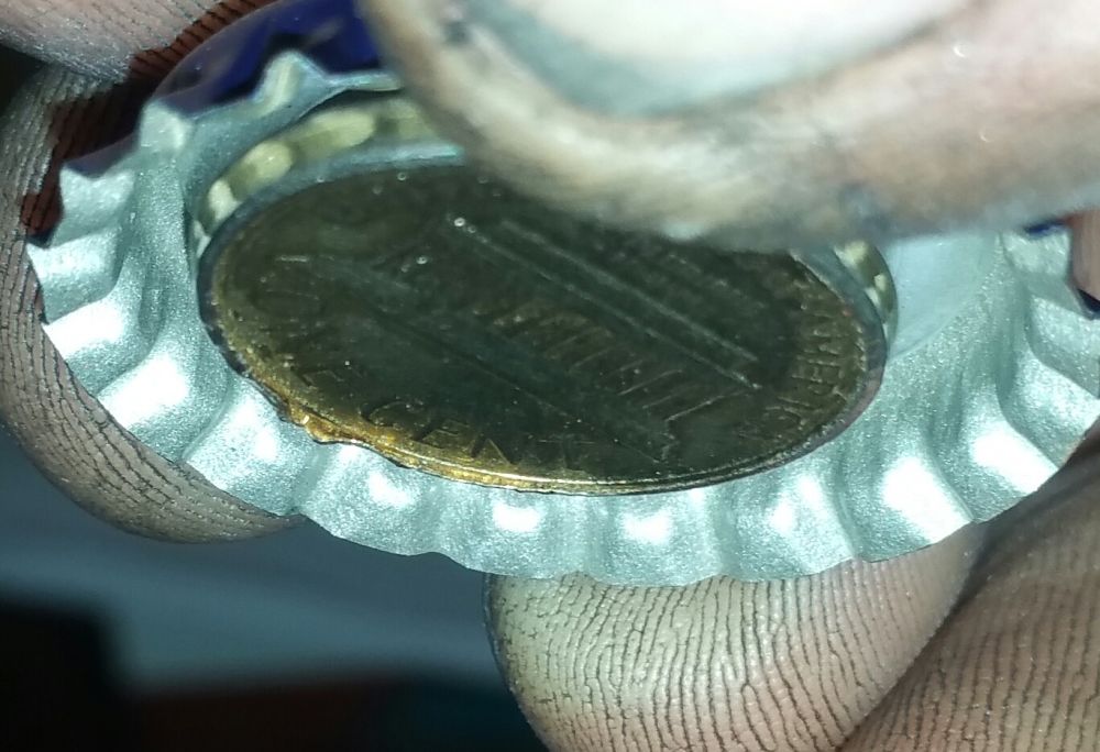 1966-D-Silver-Penny-Magnetic?-?-&-1919-Wheat-Penny-Hole?