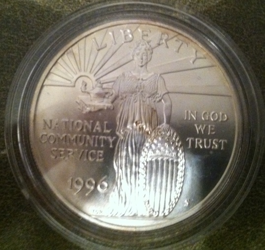 1996-S-Community-Service-Commemorative-Dollar