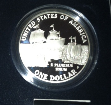 My-4th-Commemorative-Dollar,-Jamestown
