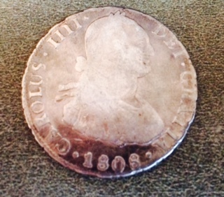 Carolus-IIIi-4-Reales-1808-Coin,-Mint-Mark-And-Value