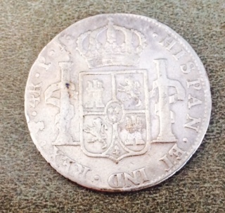 Carolus-IIIi-4-Reales-1808-Coin,-Mint-Mark-And-Value