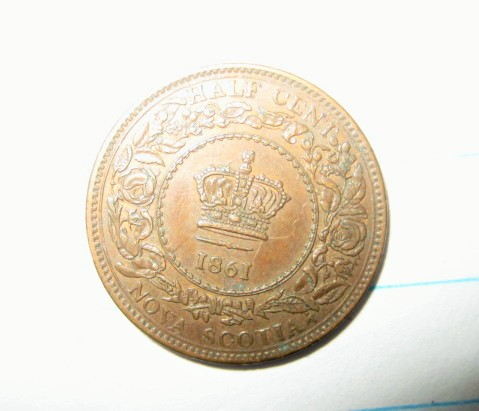 1861-1/2-Cent-Nova-Scotia-Die-Clash