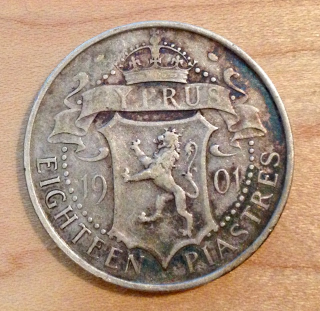 Lots-Of-Dad's-Coins---Let's-Start-With-A-1901-Cyprus-Eighteen-Piastres