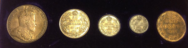 1908-Specimen-Set----Mint-Errors-On-3-Coins-In-The-Set