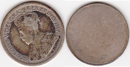 George-V-Dime-1911-1936-Struck-On-One-Side..
