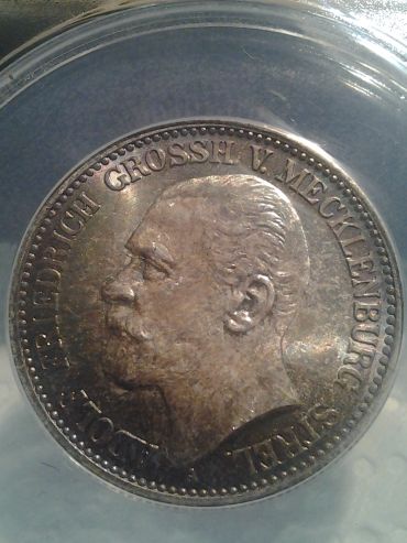 1905-A-2-Mark-Germany-Mecklenburg-Strelitz!