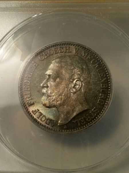 1905-A-2-Mark-Germany-Mecklenburg-Strelitz!