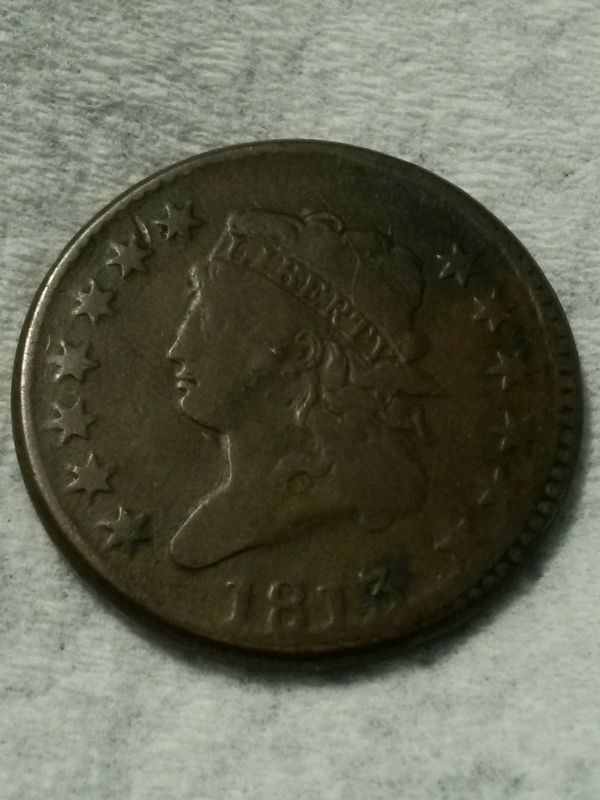 1813-One-Cent;-Classic-Head