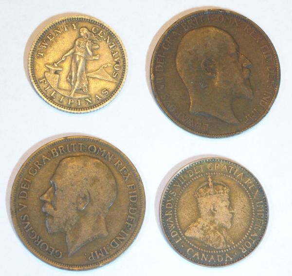 Nice-Old-Foreign-Coins---All-In-A-Day's-Work!