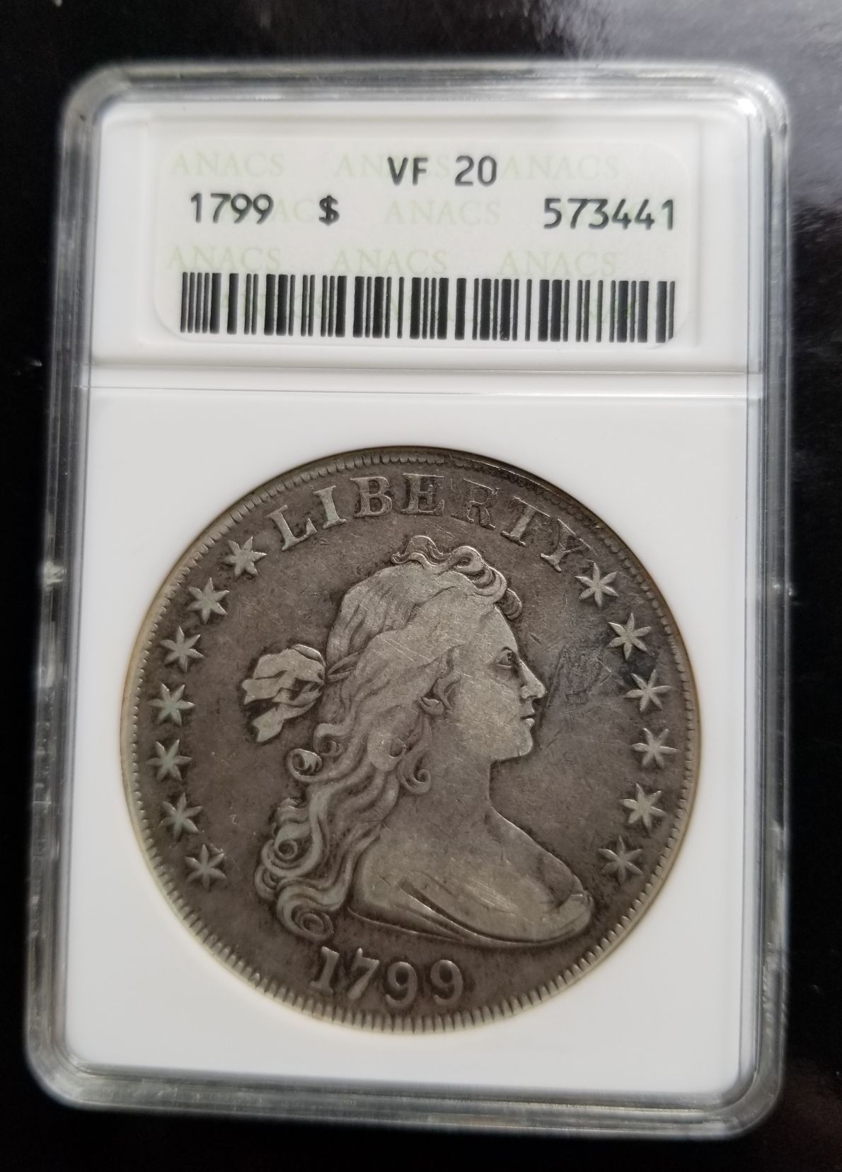 1799-Draped-Bust-....-Old-ANACS-Slab....yer-Up!
