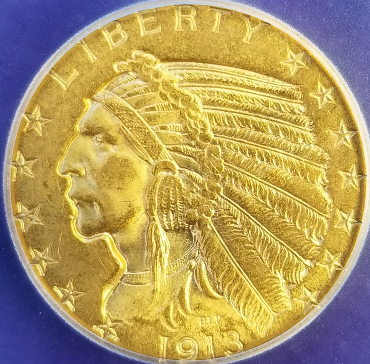 Mailman's-Here!......1913-Indian-Head-Half-Eagle.....yer-Up!!