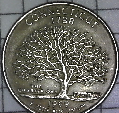 1999-D-Connecticut-Quarter-Missing-Clad-On-Reverse