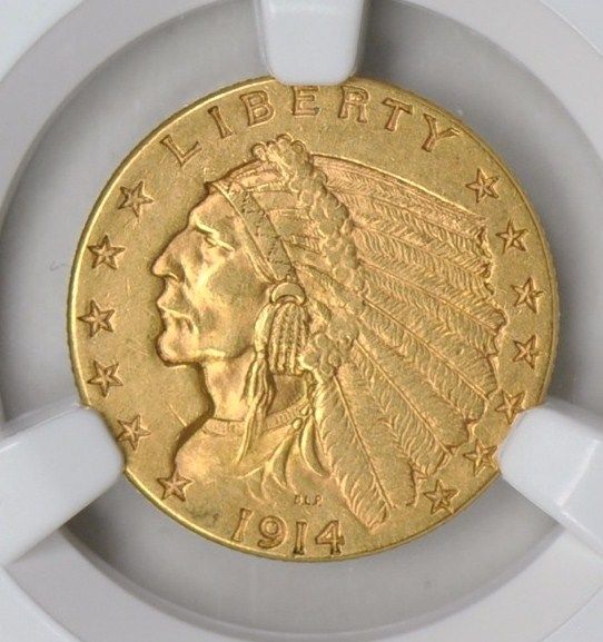 Gold-$2.50-Indian-Head-In-Coin-Roll