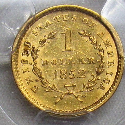 1852-Gold-Dollar-PCGS-For-Grading