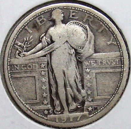 Standing-Liberty-Quarter-1917-S-Type-1-For-Grading
