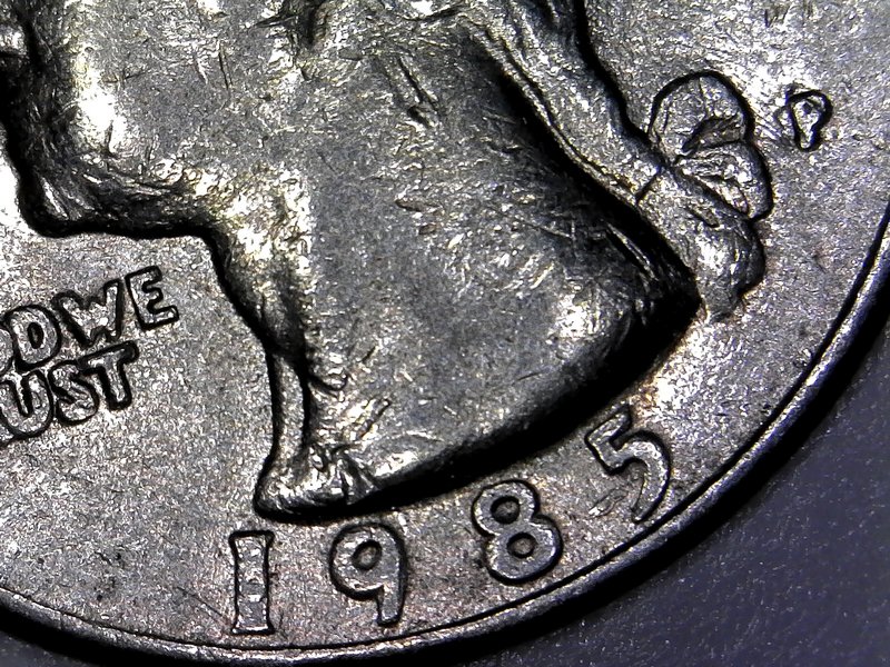 1985--25c--Repunched-Mint-Mark?