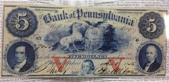 1856-PA-$5-Note-Real-Or-Rare?