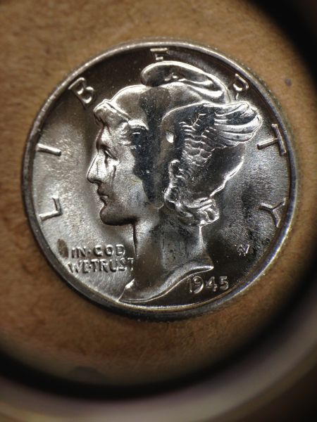 Beautiful-BU-1945-Merc-Dime-Struck-Though-Grease?
