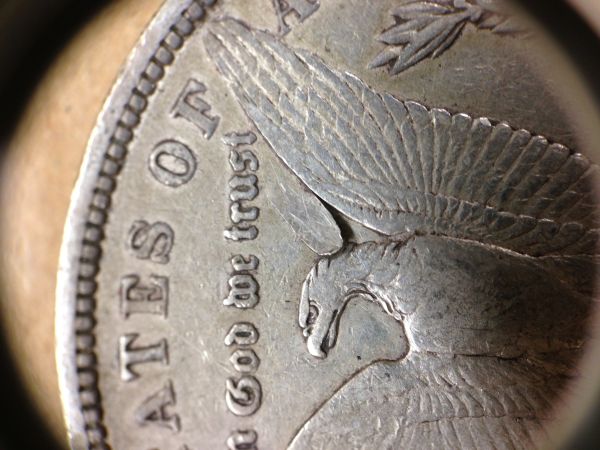 1884-Morgan$-Flaking-Metal
